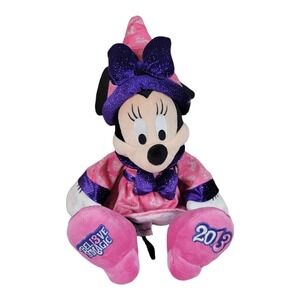 Minnie Mouse Plush Doll in Pink & Purple Wizard Outfit Believe in Magic 2013